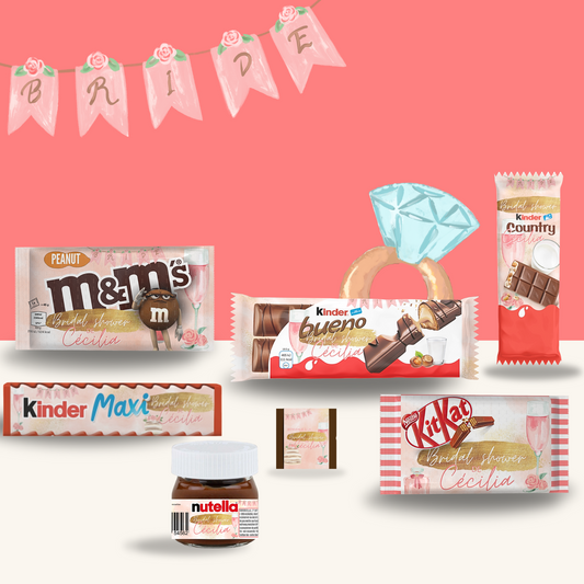 bridal shower,fete,adulte,femme,orange,rose,or,box,decoration,bonbon et chocolat